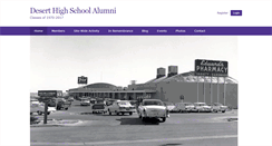 Desktop Screenshot of deserthighalumni.com